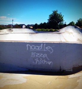 Not where I'd typically expect to see someone's shopping list...